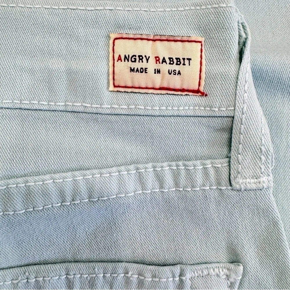 Angry Rabbit Light Mint Green Slim Fit Classic 5 Pocket Jeans Various Sizes